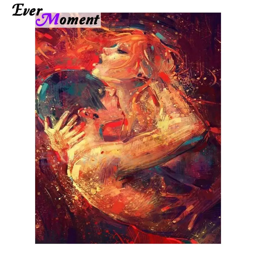 Ever Moment 5D DIY Алмазная картина полная дрель поцелуи влюбленных портретный алмаз