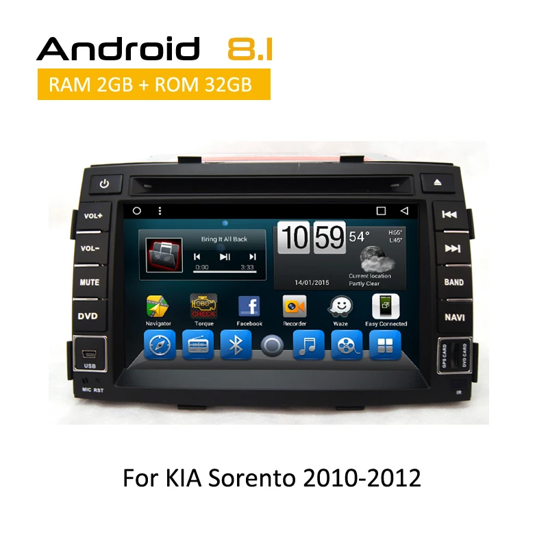 

2 Din Android Car dvd Octa Core Player Support BT 3G Wifi Touch Screen Navigation MP3 MP4 MP5 For KIA Sorento R 2010 2011 2012