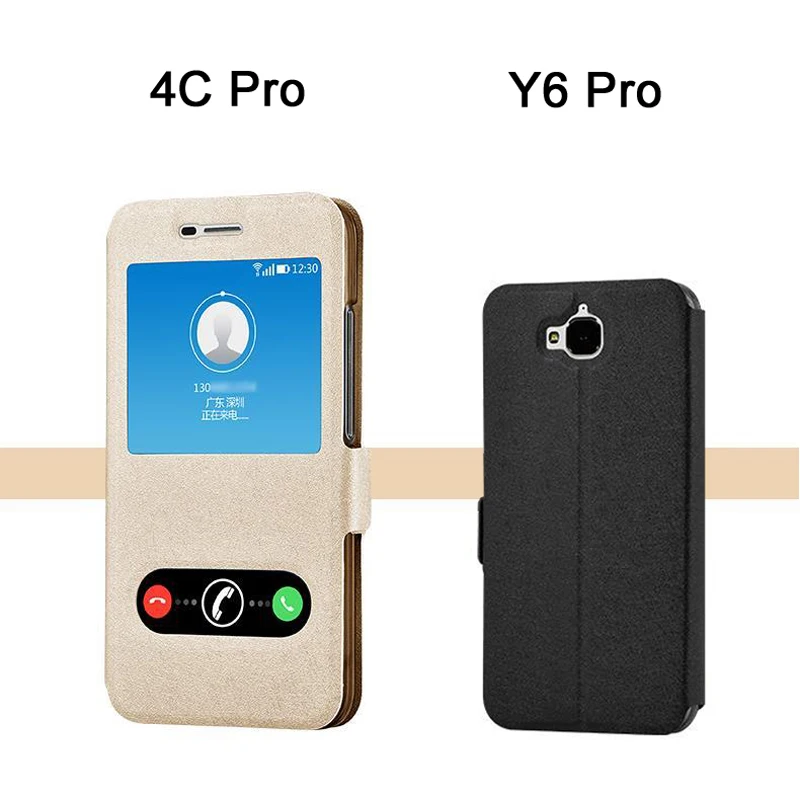 Чехол для Huawei Honor 4c Pro/Y6 Pro кожаный чехол с окошком 5A LYO L21/5C/5X Новый 6 x honor 7c/6x/6c