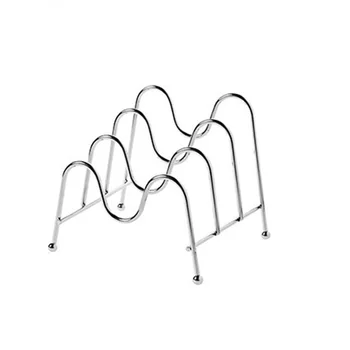 

1PC Iron Chrome Pot Lid Rack Cutting Board Shelf Dish Holder Kitchen Organizer Kitchen Multi-Layer Lid Shelf 15.5*14*14.5cm