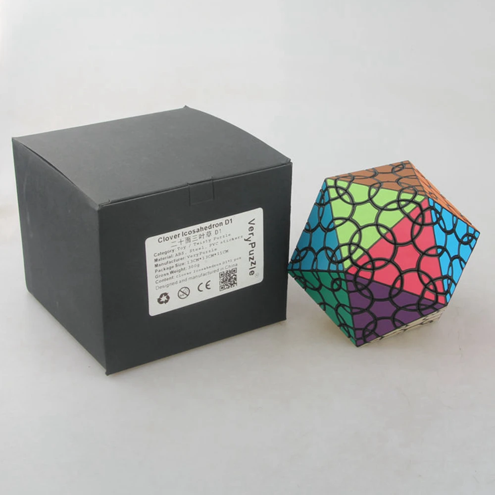 Verrypuzzle Клевер икосаэдр D1 Magic Cube Скорость извилистые Логические кубики Игры развивающие Игрушечные лошадки для детей