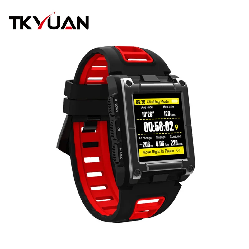 

TKYUAN S929 smart watch IP68 waterproof multi-function outdoor sports watch GPS + Beidou positioning heart rate monitoring