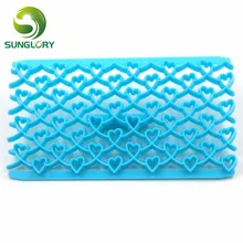 Пластиковая рельефная форма с лепестками сердца кружево своими руками форма для выпечки для печенья резак инструмент для украшения капкейков инструменты для украшения торта