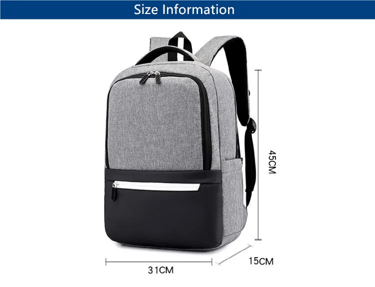 OKKID минималистичный черный школьный рюкзак для мальчика, водонепроницаемый рюкзак для ноутбука, противоугонная сумка для книг, детская школьная сумка, дропшиппинг