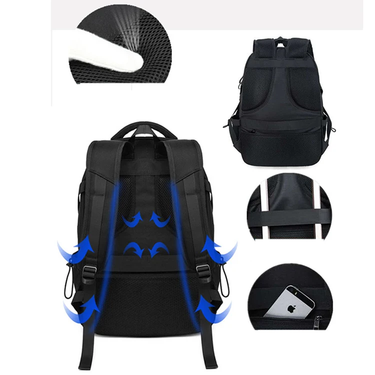 new men's backpack British fashion and leisure college style high quality multi-function large capacity design