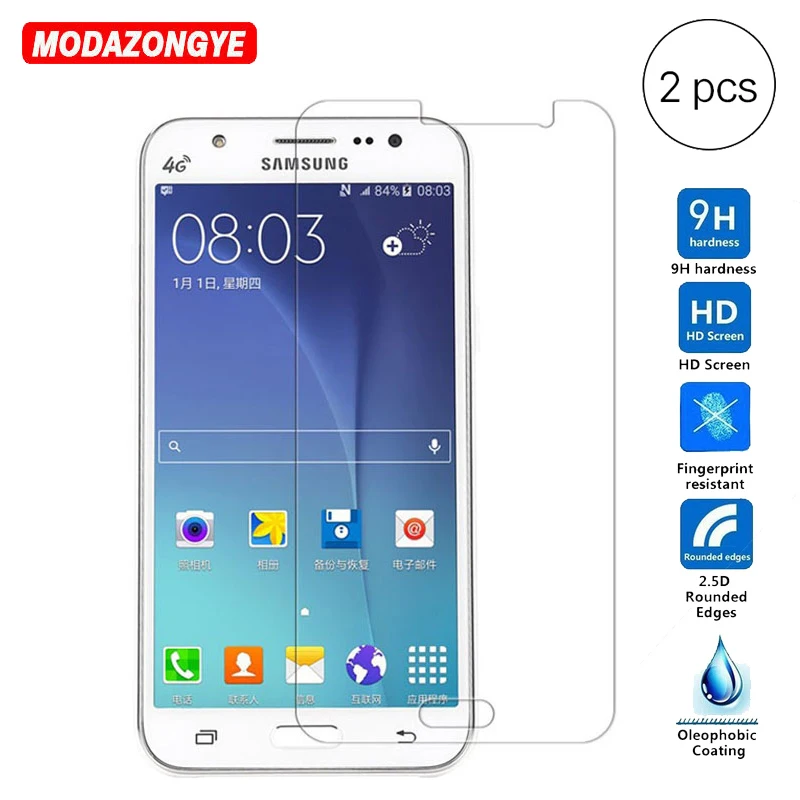 2 шт стекло для Samsung Galaxy J5 2015 Защитная пленка экрана закаленное J500F J500 SM-J500F DS |