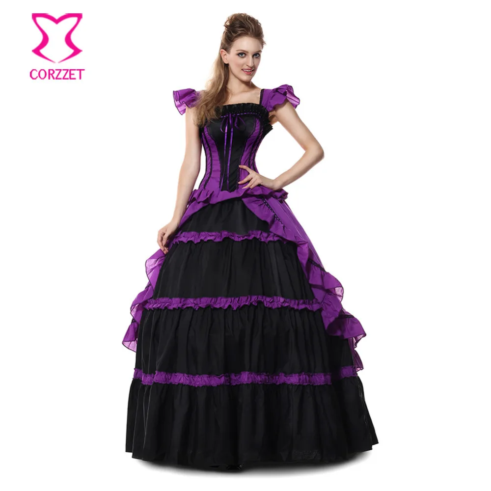 Charmian-Women-s-Gothic-Victorian-Fancy-Lolita-Dress-Elegant-Short-Sleeves-Ruffle-Evening-Party-Ball-Gown-(1)