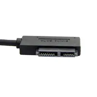 sata כבל Slimline Sata USB 2.0 7 + 6 מחשב נייד 13Pin DVD CD-ROM כונן אופטי כבל HDD ממיר מתאם מקצועי 35cm מיני SATA כבל (3)