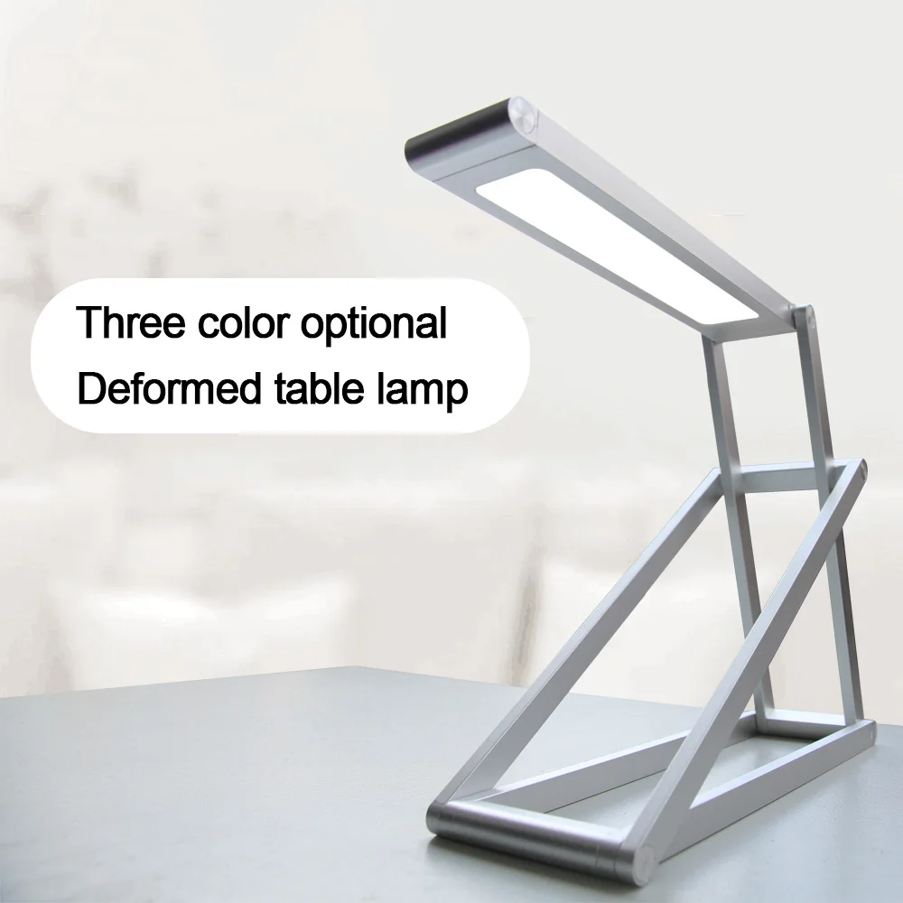 

USB Folded LED Desk Light Night Light Portable Rechargeable 2.5W LED Table Lamp with Child Eye-Protection Light Desk Lamp Study