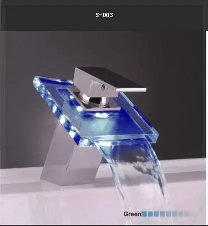 animal taps hot cold faucet temperature sensor 3 color LED basin faucets DLM1 | Обустройство дома