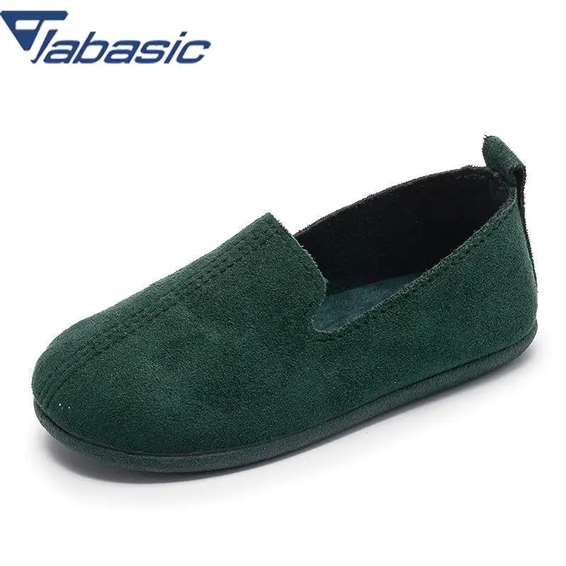 

JABASIC 2019 Fashion Fur Flats Kids Casual Shoes Boys Loafers Soft School Shoes Girls Shoes 1-8 Years Children Slip-on Sneakers