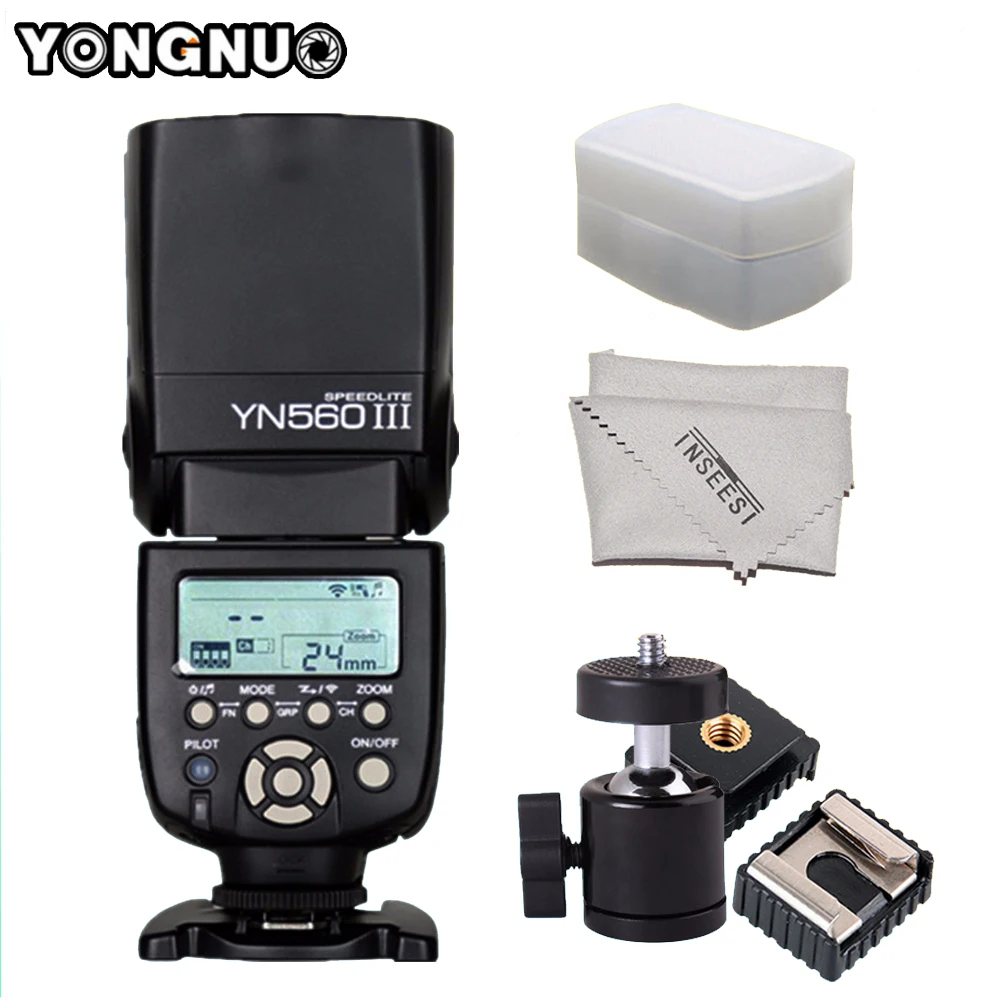 Вспышка Yongnuo YN560 III YN560III для Canon Nikon Pentax Olympus DSLR универсальная Беспроводная вспышка