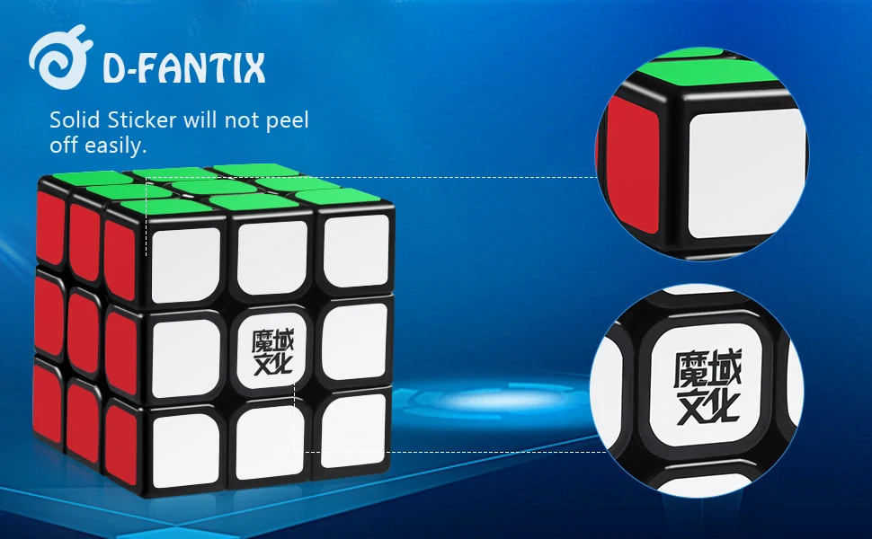 D-FantiX Moyu Aolong V2 3x3 speed Cube 3x3x3 волшебный куб головоломка игрушка Черная усовершенствованная версия