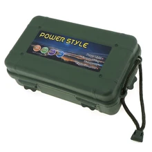 E-SMARTER Universal Waterproof Anti Fall Green Plastic Storage Box For Flashlight Light Torch Lamp 20x11x6.8cm