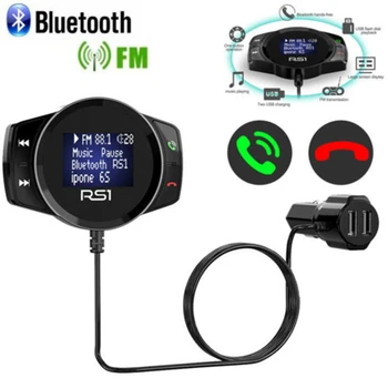 

English LED Display Car Wireless Bluetooth FM Transmitter MP3 Music Player USB Charger Hands-free Kit 2019 New
