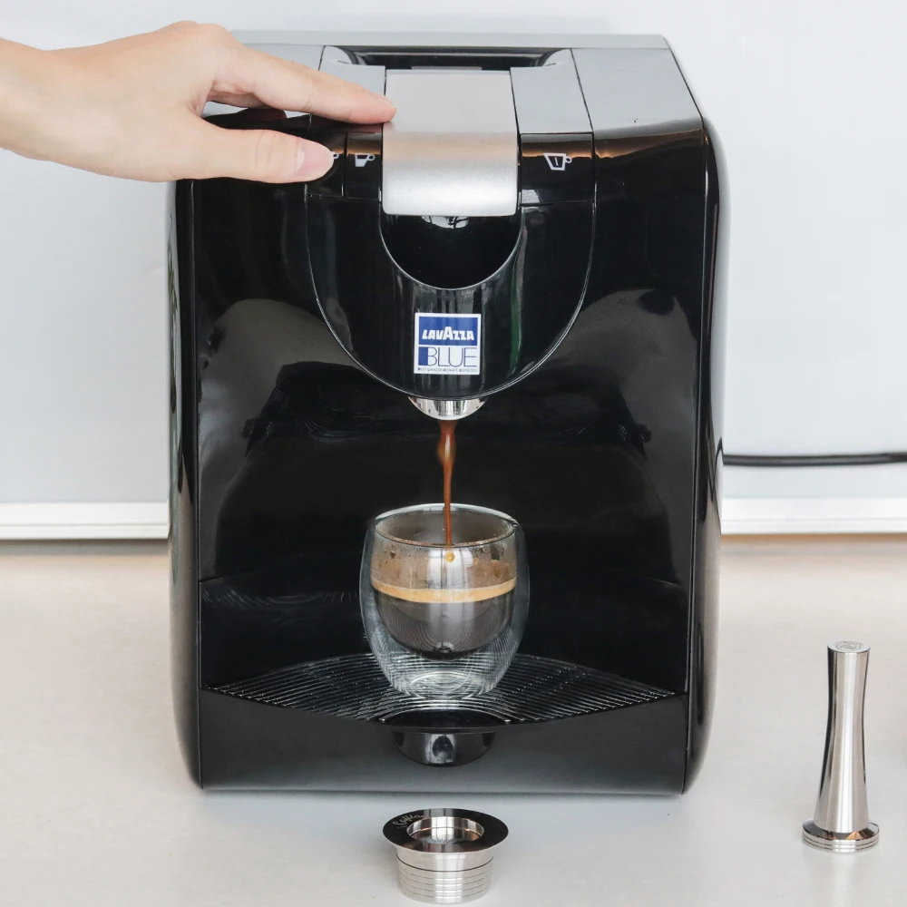 Многоразовые фильтры для кофе Lavazza синего цвета для Lavazza LB951& CB-100 машина из нержавеющей стали многоразовые кофейные капсулы Pod& Tamper