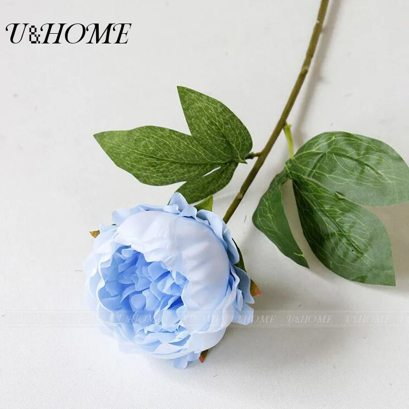Cheap Artificial Peony Flowers Silk High Quality Fake Rose Flores For Wedding Car Home Party DIY