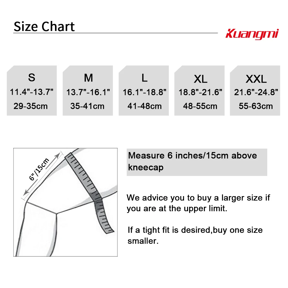 Kuangmi 1 PC Compression Knee Sleeve Basketball Knee Pads Support Brace Sports Volleyball Patella Elastic Sports Protector