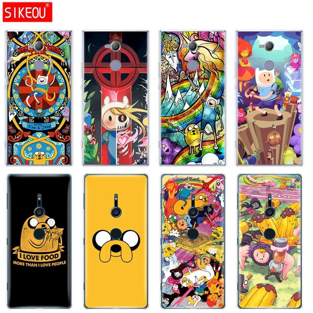 

silicone Cover phone Case for sony xperia XA1 XA2 ULTRA PLUS L1 L2 XZ1 XZ2 compact XZ PREMIUM adventure time