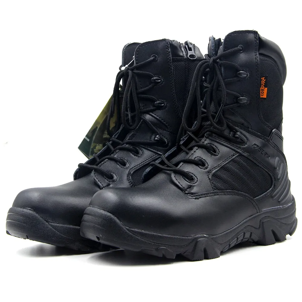 

Baideng Wear-Resisting Men Outdoor Mountain Climbing Boots High Top Wear-resisting Man Hiking Camping Shoes Comfortable Sneakers