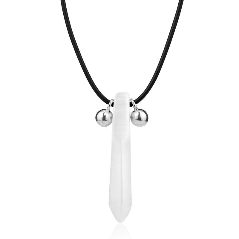 MQCHUN хорошее 1 шт. большое ожерелье Наруто Hokage Tsunade Uzumaki ожерелье с подвесками Косплей Аниме Halskette - Окраска металла: white