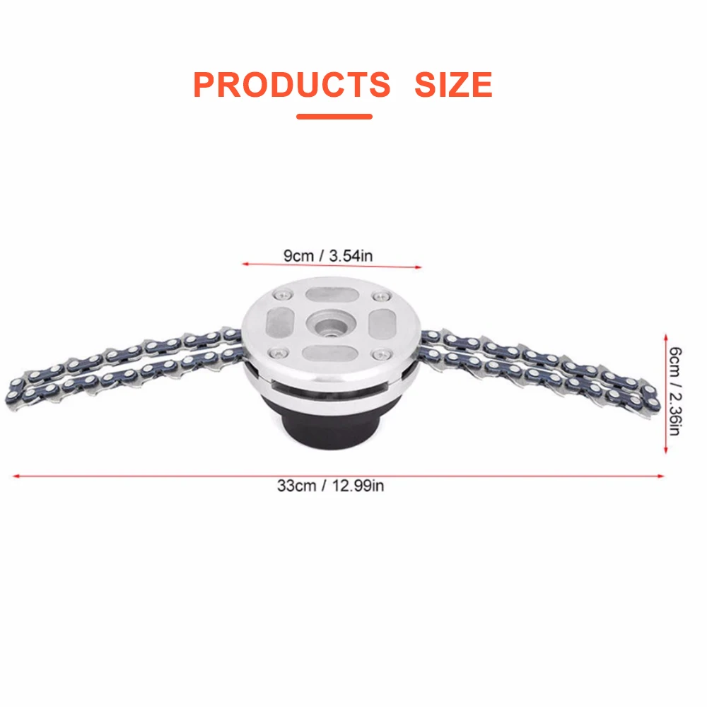 Металл 65Mn цепной триммер головка портативный кусты Дома Оранжевый Газонокосилка аксессуары Weeder садовая режущая косилка