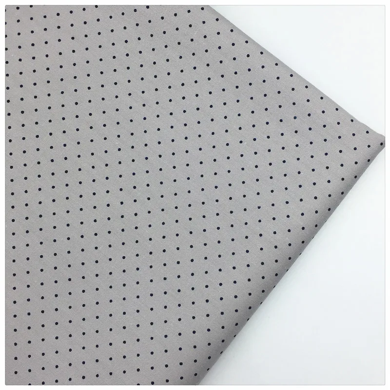 

Syunss,100%Cotton Twill Fabric Gray 2mm Dot Printed Patchwork DIY Handmade Quilting Curtain Cloth Textile Material Sewing Tissue
