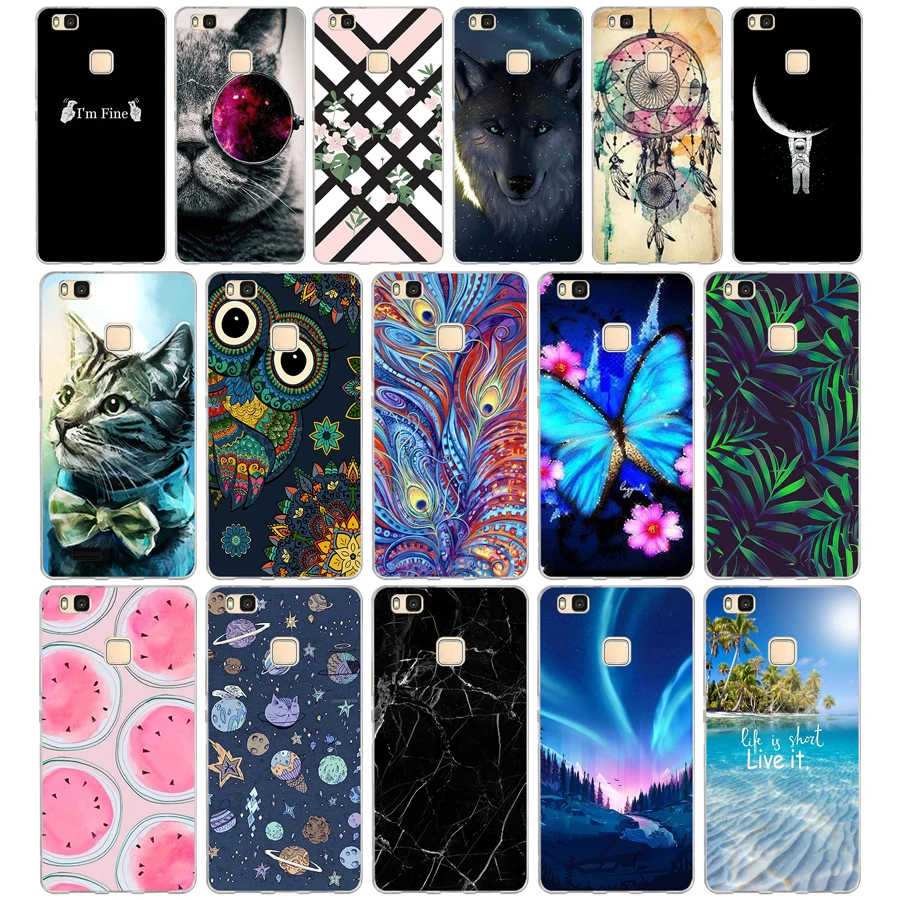 

Q For Cover Huawei P9 Lite Case Cute Animal Silicon Soft TPU for Funda Huawei P9 Lite Case 2016 P9 P9Lite Phone Back Cases