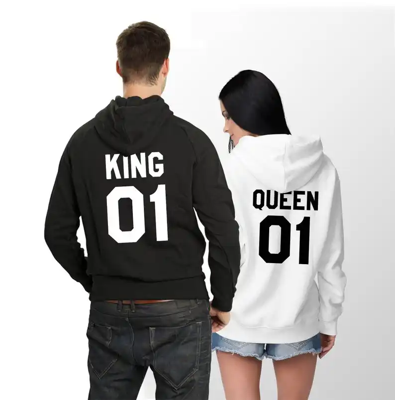 sudadera pareja king queen