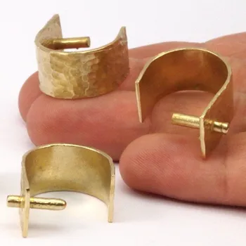 

2pc.. Raw Brass Adjustable . Rings. blank -yN135