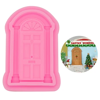 

Fondant Cake Silicone Mold Door Window Border Photo Frame Reverse Forming Chocolate Kitchen Decoration Tools Drop JY