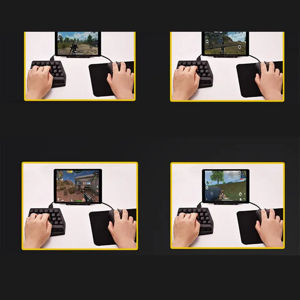 Механический bluetooth-адаптер для клавиатуры для PUBG Mobile L1 R1 RGB геймпад, контроллер Fire Aim Assist Tool r20