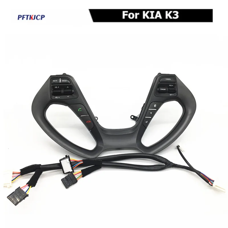 

Wholesale price For Kia K3/K3S Car Multifunction steering wheel buttons Cruise buttons With Bluetooth button