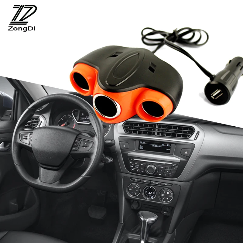 

ZD NEW 1PC Car cigarette lighter For Saab Skoda octavia a7 a5 2 rapid fabia superb Lifan Chery Ssangyong Abarth accessories