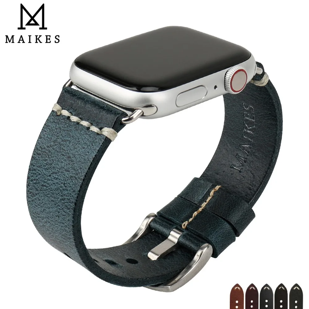 Ремешок кожаный для Apple Watch Band 42 мм 38 мм/44 40 Series 4 3 2 1|Ремешки часов| |