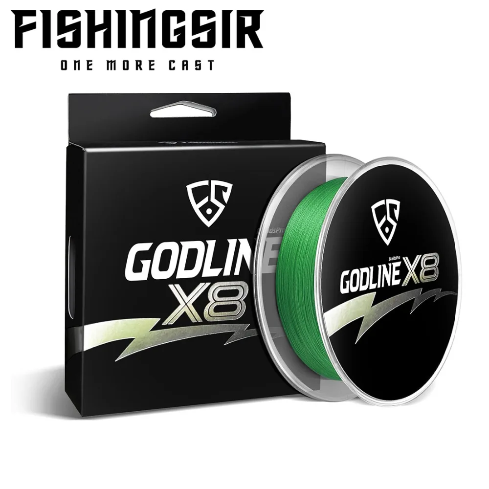 

FISHINGSIR GODLINE X8 Braided Fishing Line 8 Strands PE Braided 275M Multifilament Rope peche carpe Wire Super Power Lines