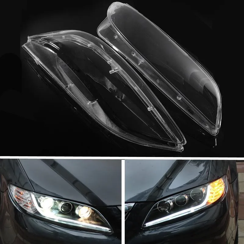 

Car Headlight Fog Light Lens Clear Lens Headlamp Cover left and right For Mercedes For Mazda 6 2003-2008 Hot
