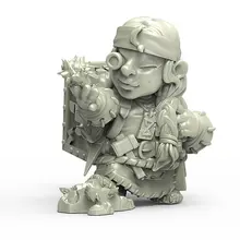 [Loong Way Miniatures] Durgin paint Forge Female Blacksmith 32 мм Полимерная миниатюра