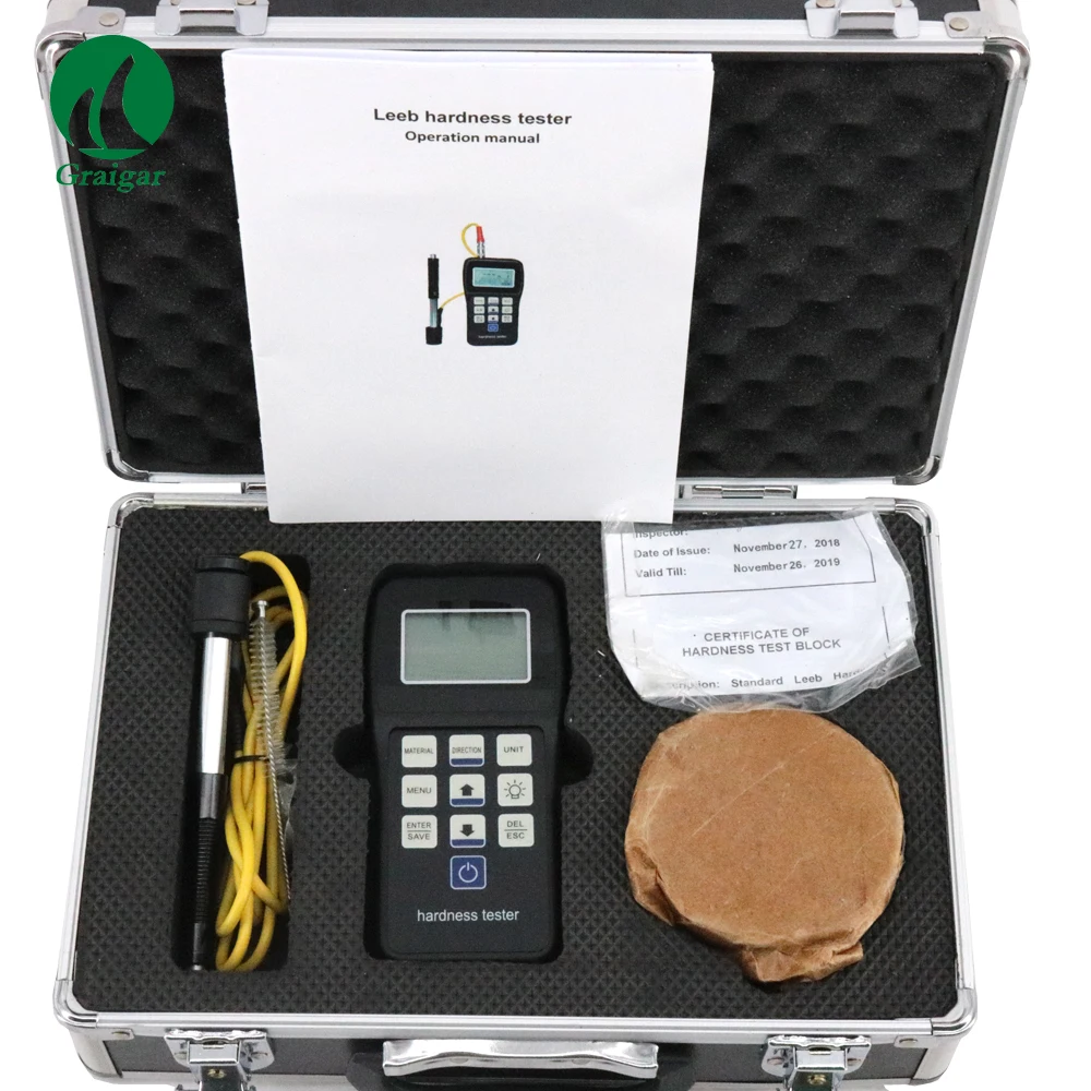 

New SHL-140 Portable Leeb Hardness Tester Calibration the Indication Software Calibration Function