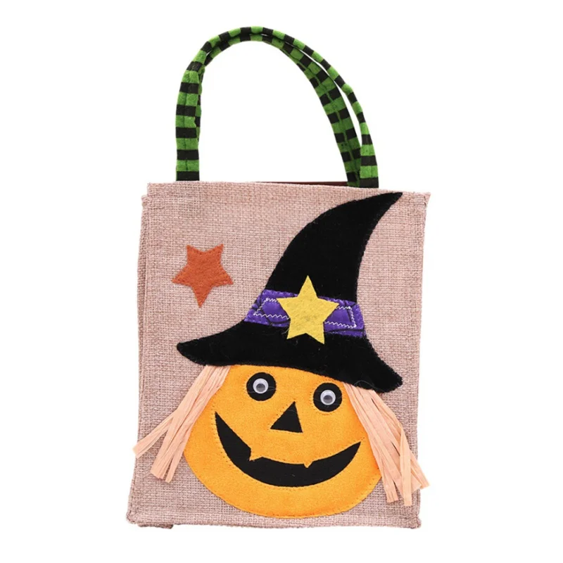 

New Colorful Halloween Candy Bag Gift Bags Pumpkin Trick or Treat Bags Sacks Hallowmas Gift For Kids Event Party
