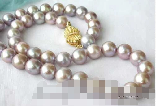 

FREE SHIPPING>>@>> BJC 00040 round lavender freshwater pearl necklace HOT NEW