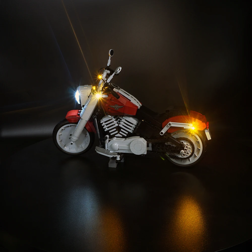 Led Light Kit For Lego 10269 Harley Davidson Fat Boy Blocks Set Led Light Kit For Lego 10269 Harley