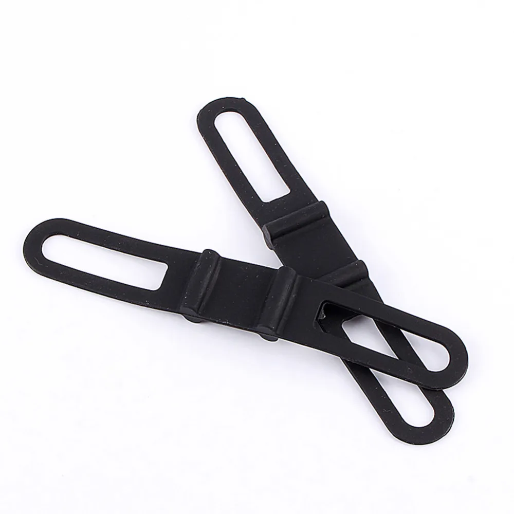 Excellent 1 Pair Bike Front Light Holder Handlebar Strap Silicone Elastic Tie Rope Cycling Torch Flashlight Bandage 1