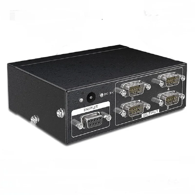 

MT-VIKI 4 Port RS232 Splitter DB9 Serial Splitter 1 in 4 out Support Bidirectional Transmission Serial adapter MT-RS104