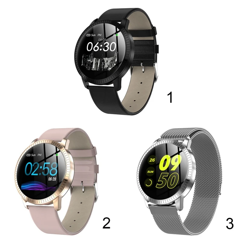 

Fashion Leisure Smart Watch Waterproof IP67 Blood Pressure Monitoring Metal Starp Sport Modes SmartWatch 1.22 Inch