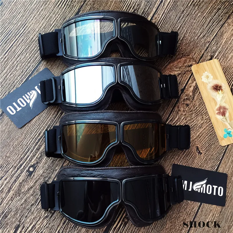 Винтажные очки MJMOTO для скутера мотокросса шлем велосипедные мотоциклистов