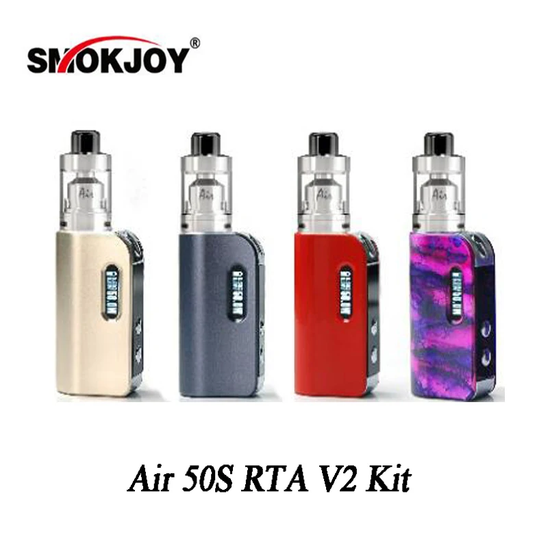 Original Smokjoy Air 50S RTA V2 Kit Vape With 50W Box Mod Tank 1400mAh Built-in Battery Electronic Cigarette Vaporizer Vapor | Электроника