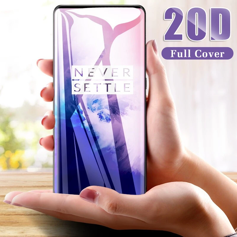 

20D Curved Tempered Protective Glass On The For Oneplus 7 Pro 6 6T 5 5T Full Cover Screen Protector For Oneplus 5 6 7 Glass Film