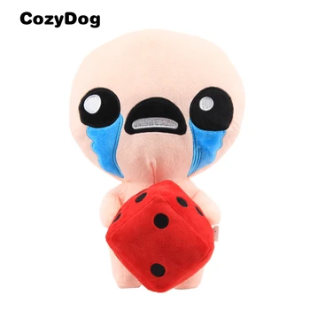 

30 CM Game The Binding of Isaac Afterbirth Rebirth Plush Toy Figure Isaac with D6 Soft Stuffed Animals Plush Toys for Children