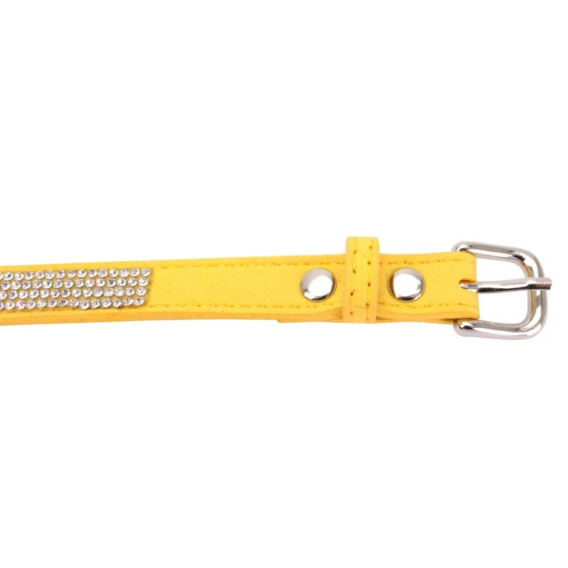 20~ 34 см Bling Rhinestone собака кошка бантом Воротник ремни для щенка цепочки и ожерелья ошейник для домашних собак кошек 4 вида стилей